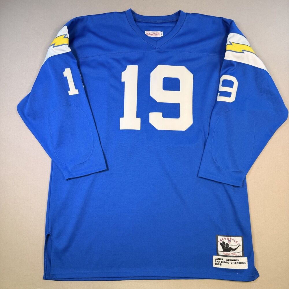Vintage Lance Alworth San Diego Chargers Mitchell & Ness Jersey 3/4 Sleeve Sz 56